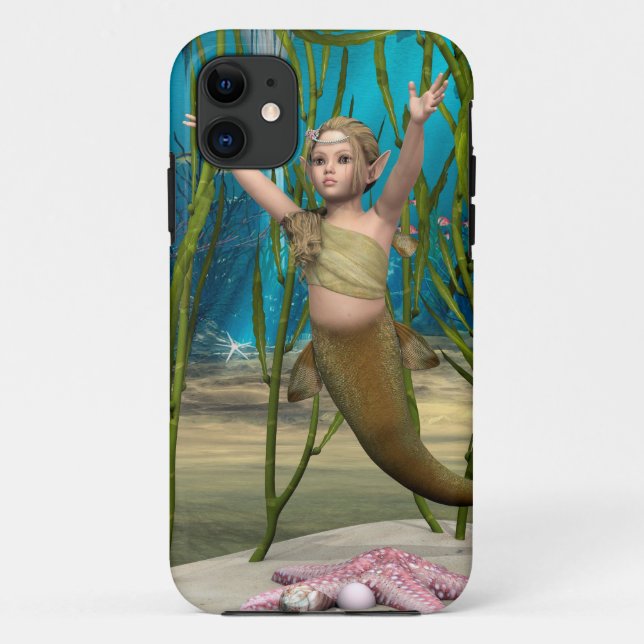 Baby Mermaid Case-Mate iPhone Hülle (Rückseite)