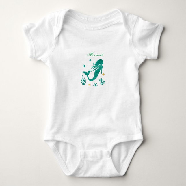 Baby Mermaid Strampler (Vorderseite)