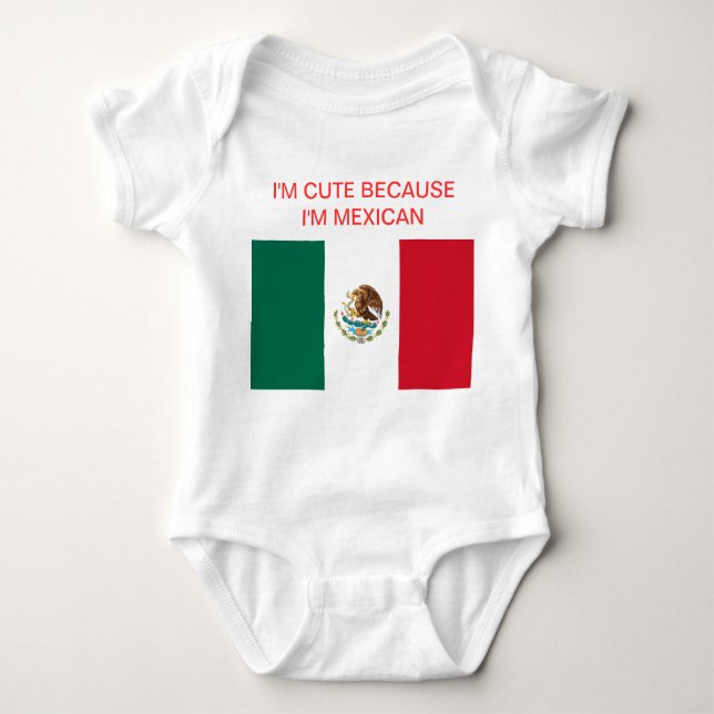Baby-Mexikaner-Stolz Baby Strampler (Vorderseite)