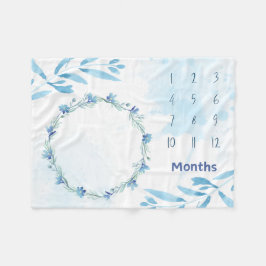 Baby Milestone Fleecedecke