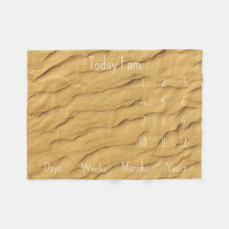 Baby Milestone Fleecedecke