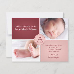 Baby-MIRL-Ankündigungskarte Ankündigung