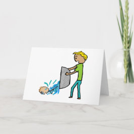 Baby mit Bathwater auswerfen Karte