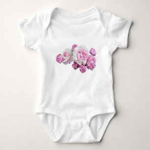 Baby mit Blumen Baby Strampler