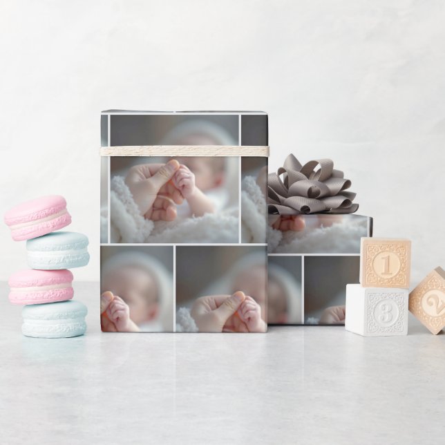 Baby mit einer Hand für Erwachsene Geschenkpapier (Babyparty)