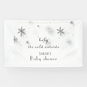 Baby mit kalter Außendusche Banner
