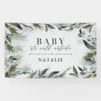 Baby mit kalter Außendusche