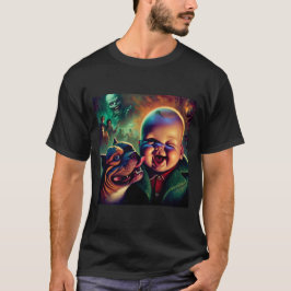 Baby mit Pet Pitbull und Spooky Ghouls T-Shirt