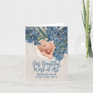 Baby mit Van Gogh Irises Ankündigung