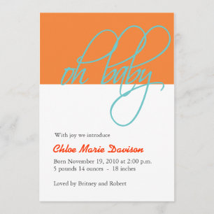 Baby-Mitteilung Ankündigung