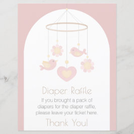 Baby Mobile Diaper Raffle SIgn