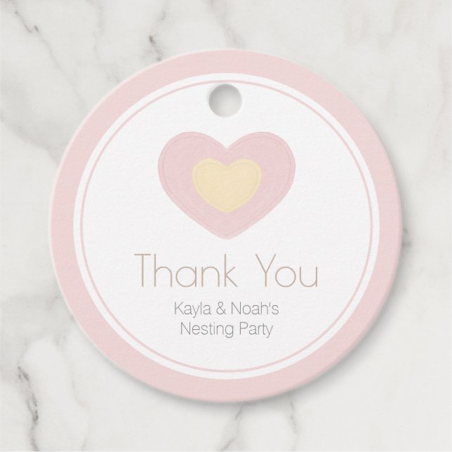 Baby Mobile Nesting Party Geschenkanhänger (Vorderseite)