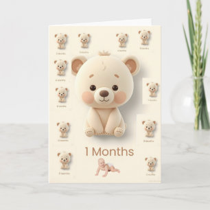 Baby Monatliche Meilenstein-Karten Karte