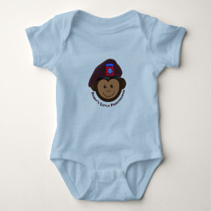 Baby Monkey "Daddy’s Little Paratrooper" Baby Strampler