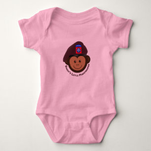 Baby Monkey "Daddy’s Little Paratrooper" Baby Strampler
