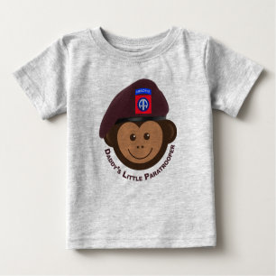 Baby Monkey "Daddy’s Little Paratrooper" Baby T-shirt