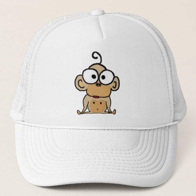 Baby Monkey Hat Truckerkappe (Vorderseite)