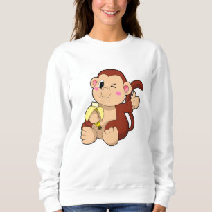 Baby Monkey mit Banana Sweatshirt