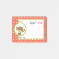 Baby Monkey mit Schnuller Baby Dusche Danke