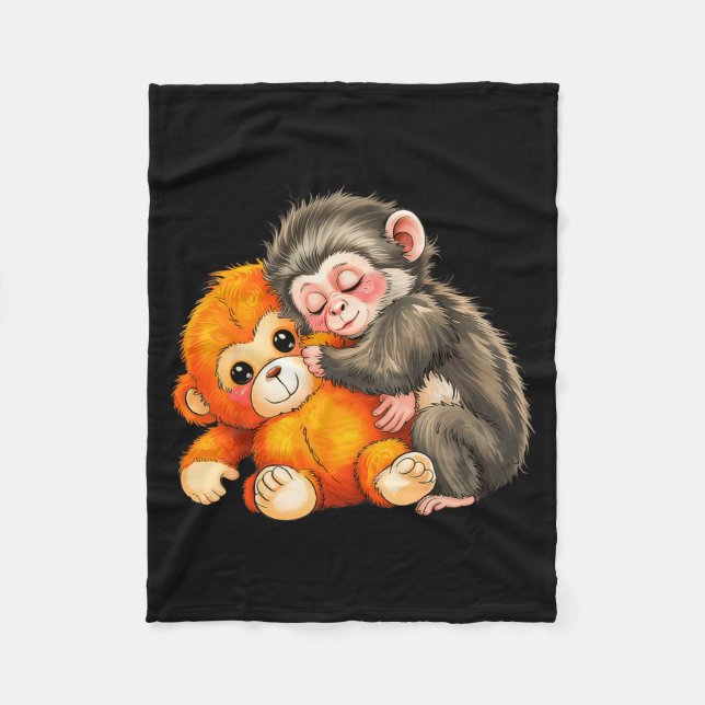 Baby monkey punch  fleecedecke (Vorderseite)