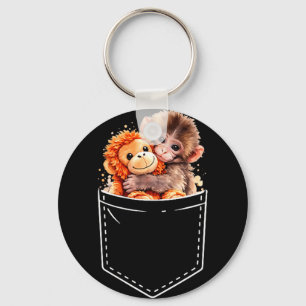 Baby Monkey Punch und Ora-Mama Pocket Lustige Männ Schlüsselanhänger