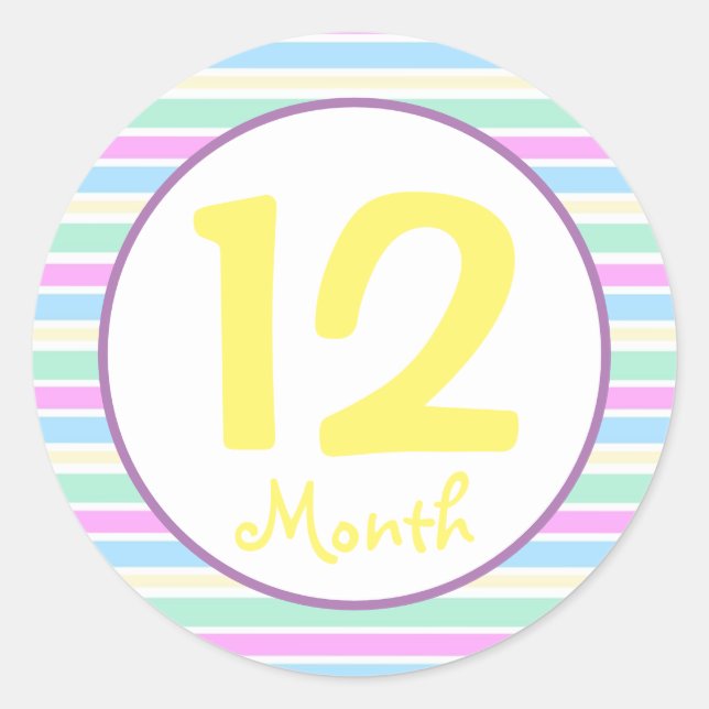 Baby Month Stickers (Vorderseite)