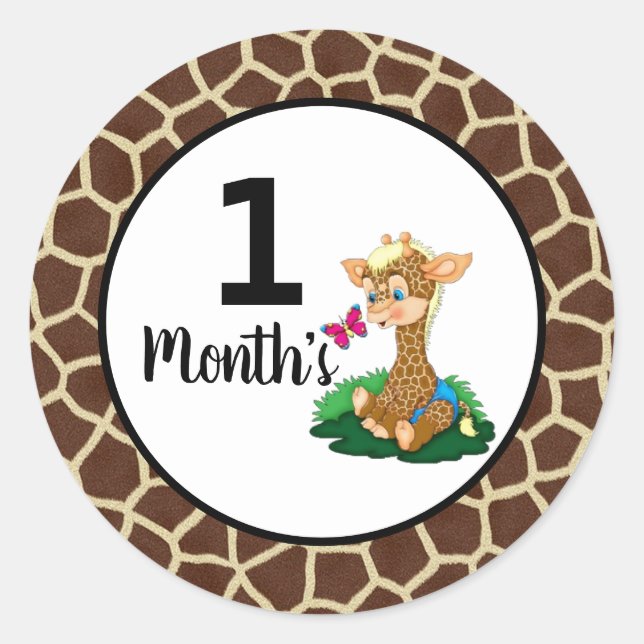 Baby Month Stickers (Vorderseite)
