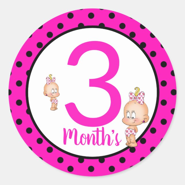 Baby Month Stickers (Vorderseite)