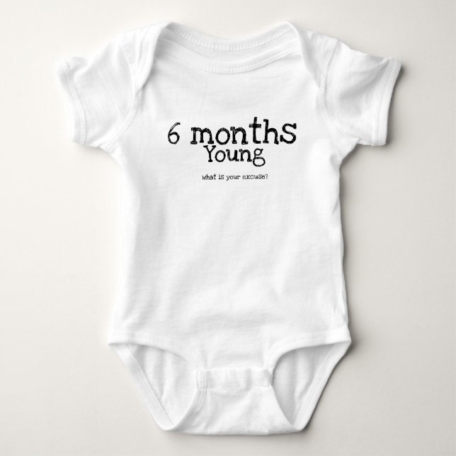 Baby Monthly Meilenstein Strampler (Vorderseite)