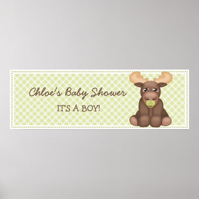 Baby Moose Baby Showbanner Poster (Vorne)
