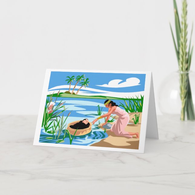 Baby Moses Personalisierte Grußkarte Karte (Vorderseite)