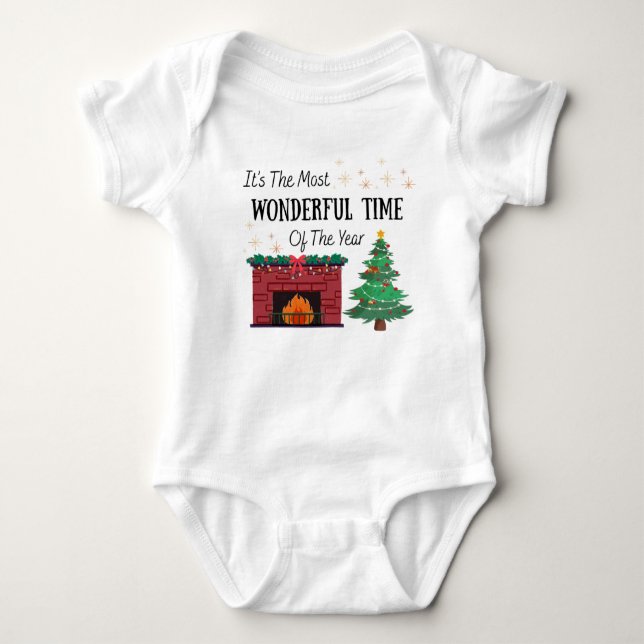 Baby Most Wonderful Time of The Year One Piece  Baby Strampler (Vorderseite)