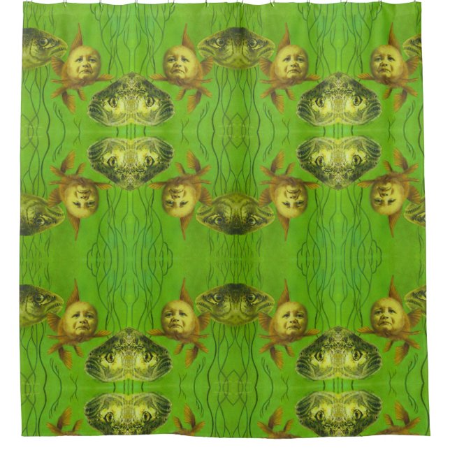 Baby Mutant Goldfish Duschvorhänge Duschvorhang (Vorderseite)