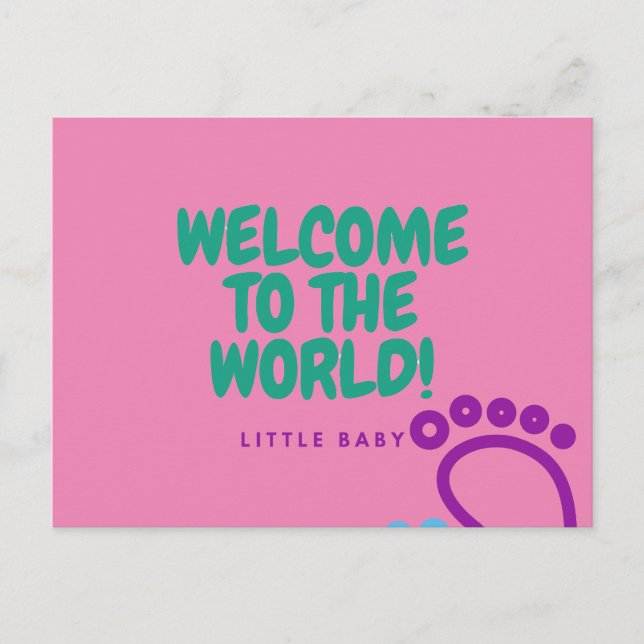 Baby nach der Karte (Vorderseite)