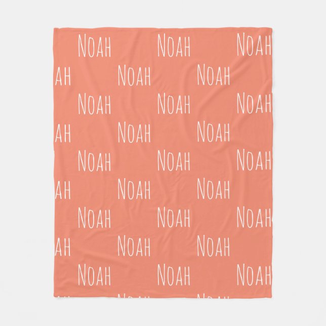 BABY NAME Blanket Fleecedecke (Vorderseite)