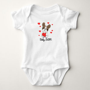 Baby name Hund Herz Strampler