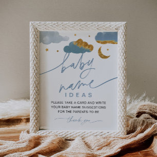 Baby Name Ideas Twinkle Little Star Baby Dusche Poster