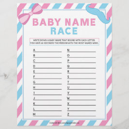 Baby Name Race [Genitalüberraschung] Briefbogen