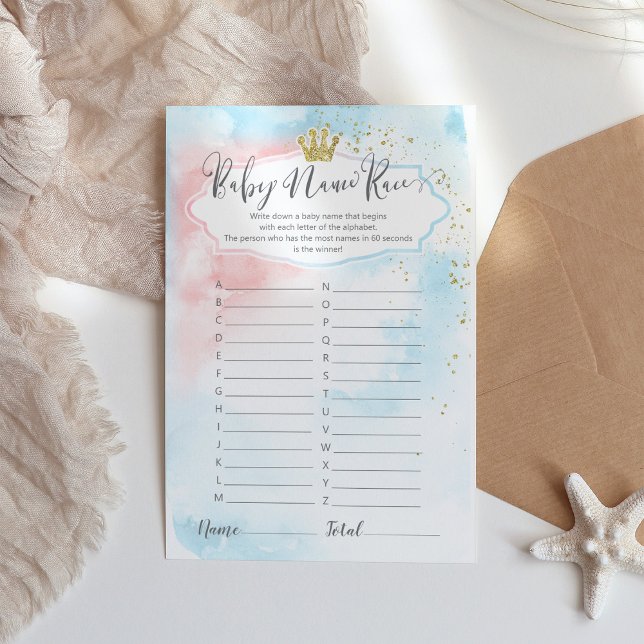 "Baby Name Race" Prince oder Prinzessin Gender Rev (Von Creator hochgeladen)