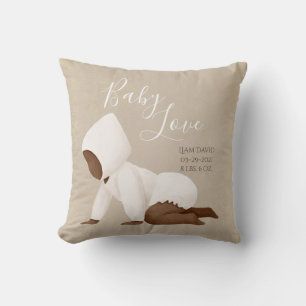 Baby Name Script Baby Liebe Keepake Throw Kissen