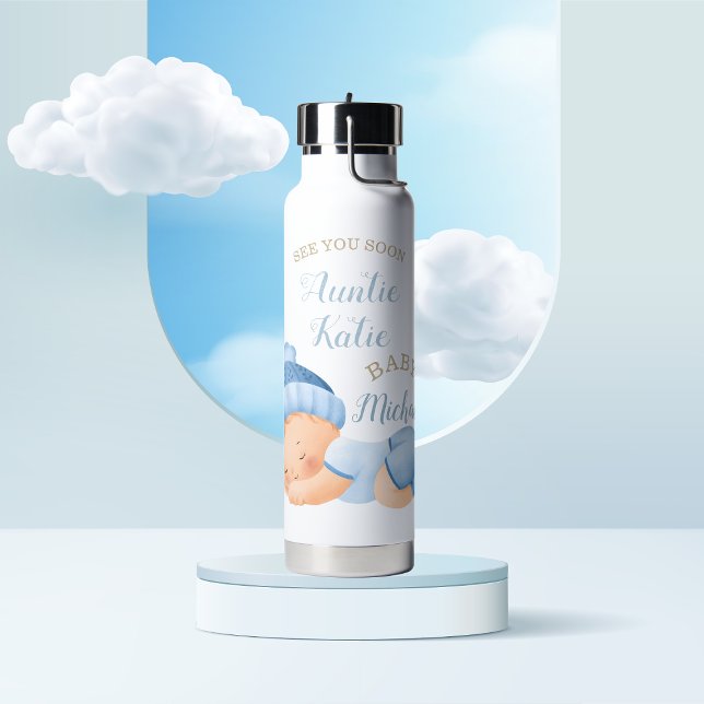 Baby Name Sleeping Boy Trinkflasche (Von Creator hochgeladen)