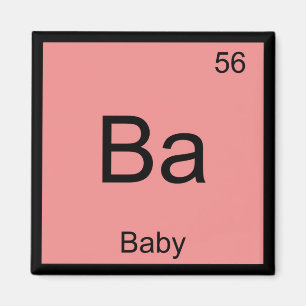 Baby-Namen Chemie-Element Periodensystem Magnet