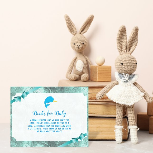 Baby Narwhal Books for Baby Showgame Einladung (Von Creator hochgeladen)
