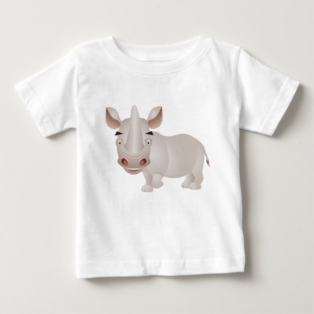 Baby-Nashorn Baby T-shirt (Vorderseite)