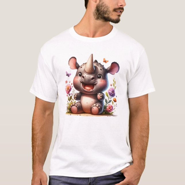 Baby-Nashorn T-Shirt (Vorderseite)