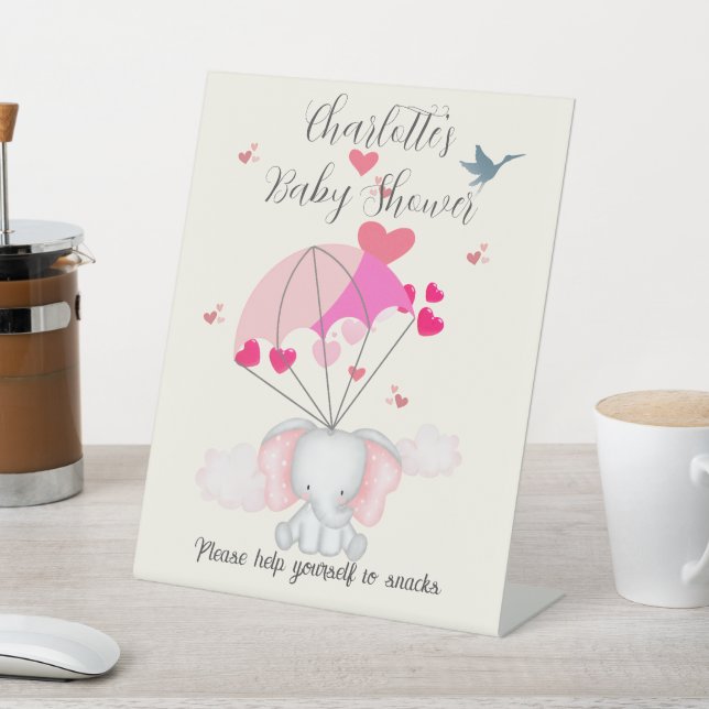 Baby Nelly Baby Dusche Snack Schild (In SItu)