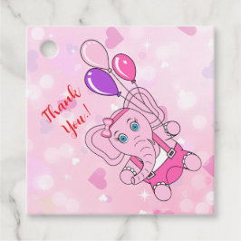 Baby Nelly Birthday Party Geschenkanhänger