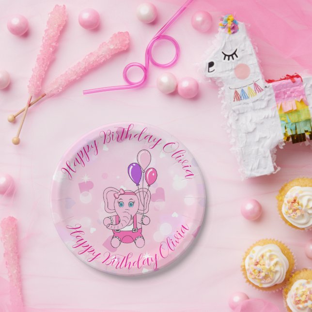 Baby Nelly Birthday Party Pappteller (Party)