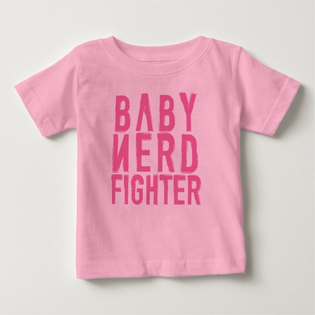 Baby Nerdfighter Rosa Baby T-shirt (Vorderseite)