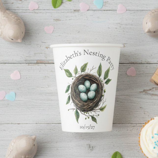 Baby Nesting Party Bird Nest Pappbecher (Von Creator hochgeladen)